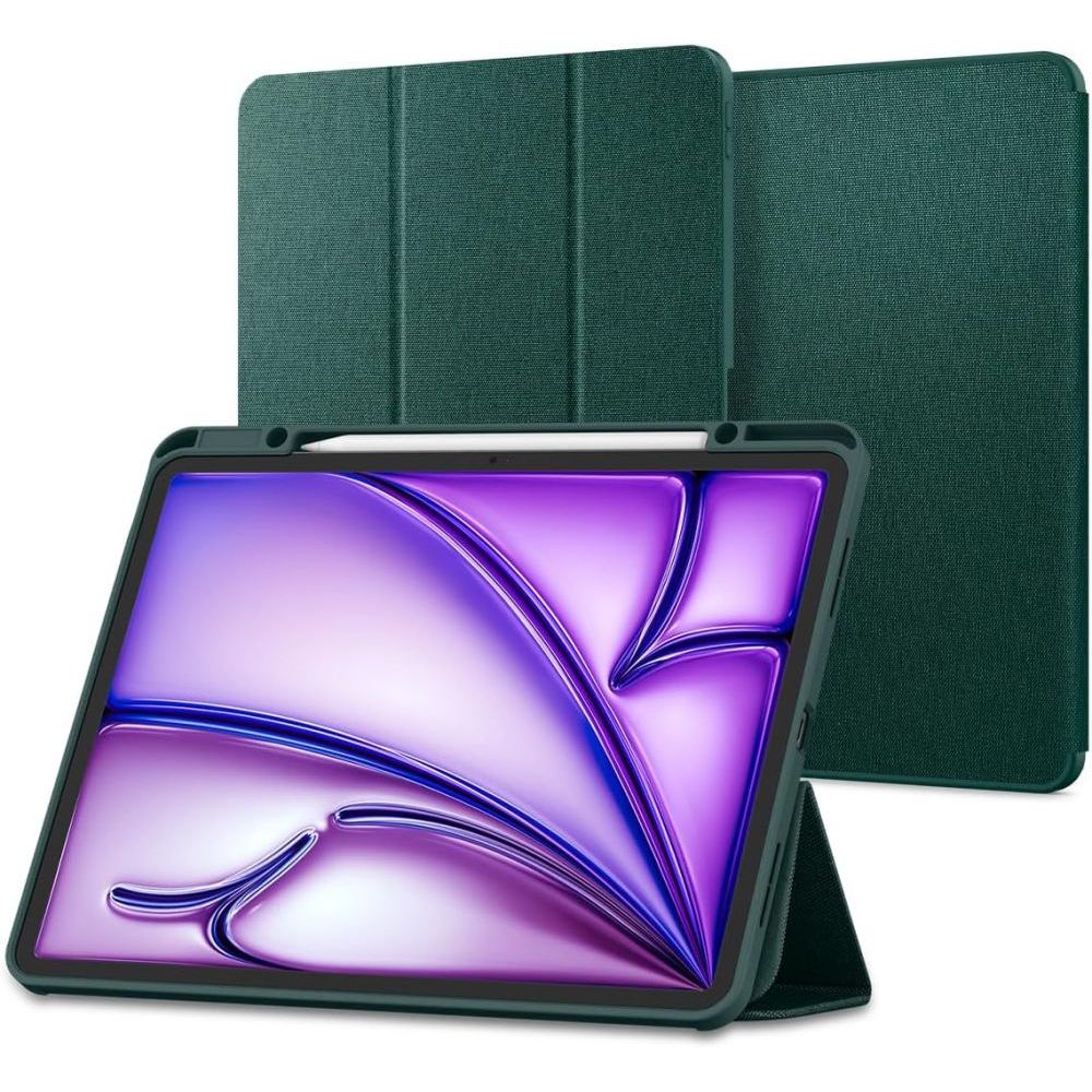 CUSTODIA SPIGEN URBAN FIT IPAD AIR 10.9 4 / 5 / 2020-2022 / 11 6 / 2024 VERDE NOTTE