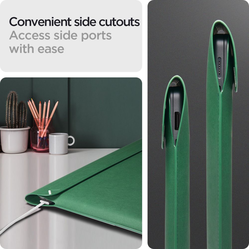 BORSA SPIGEN VALENTINUS SLEEVE LAPTOP 15-16 JEJU GREEN