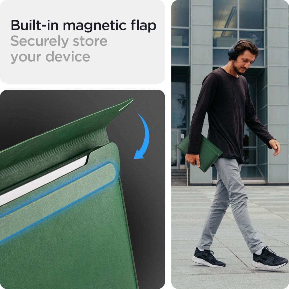 BORSA SPIGEN VALENTINUS SLEEVE LAPTOP 15-16 JEJU GREEN