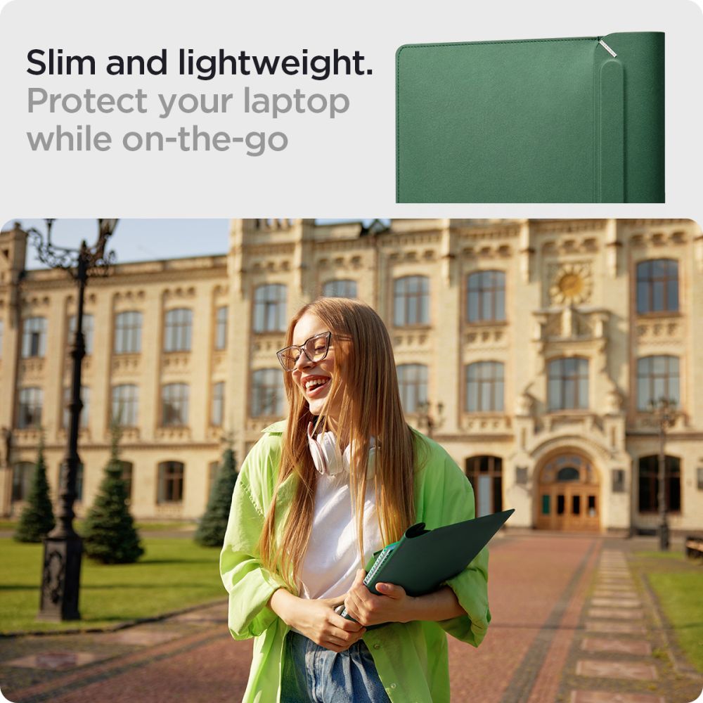 BORSA SPIGEN VALENTINUS SLEEVE LAPTOP 15-16 JEJU GREEN