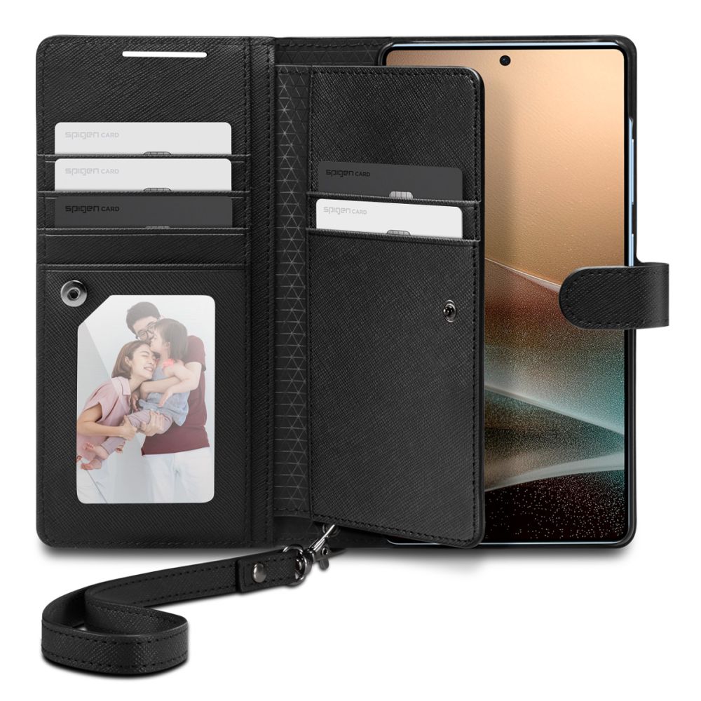 COPERTURA SPIGEN WALLET "S" GALAXY S25 ULTRA NERA