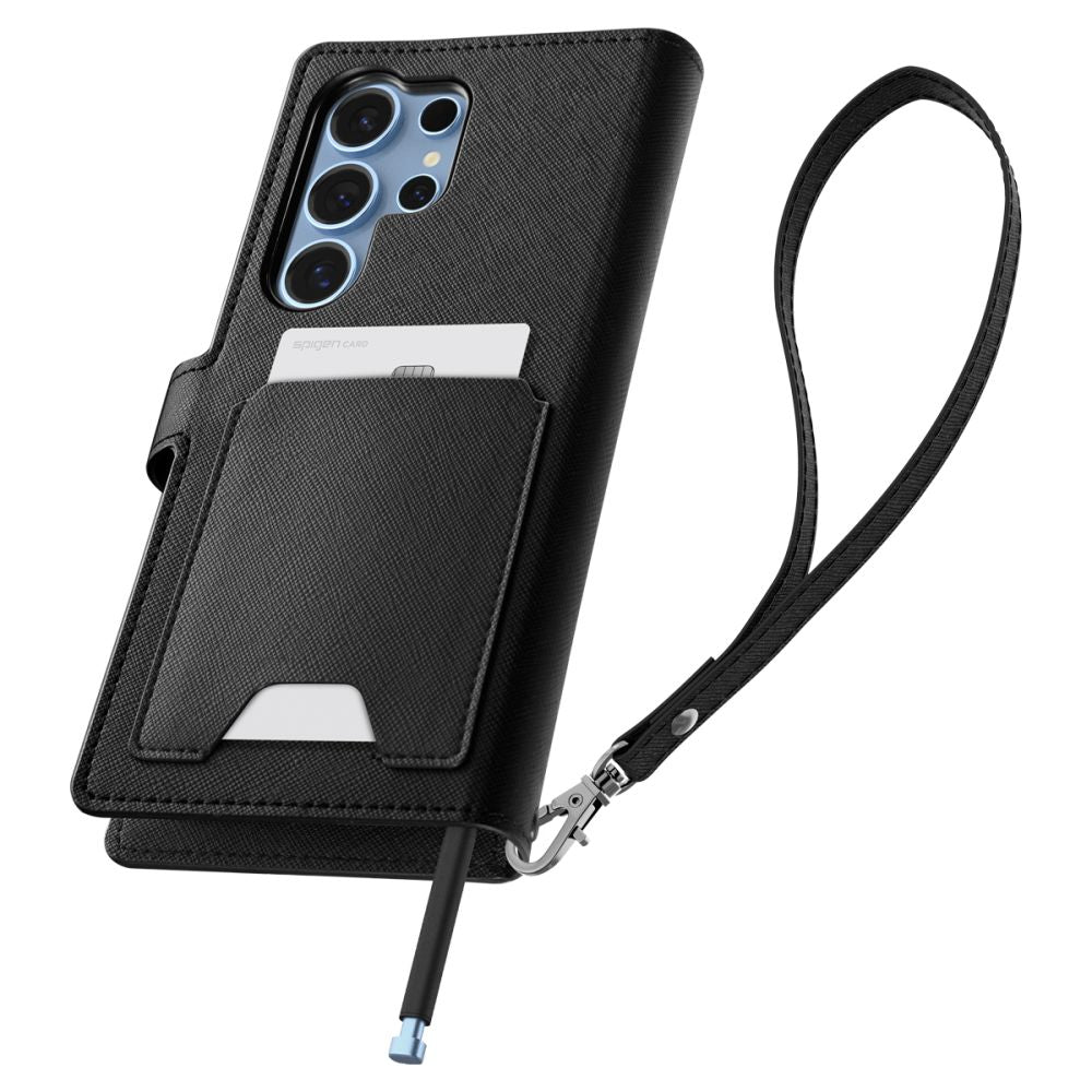 COPERTURA SPIGEN WALLET "S" GALAXY S25 ULTRA NERA