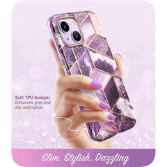 COPERTURA SUPCASE COSMO IPHONE 14 PLUS MARBLE PURPLE