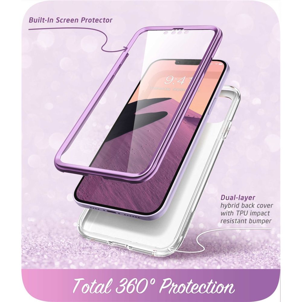 COPERTURA SUPCASE COSMO IPHONE 14 PLUS MARBLE PURPLE