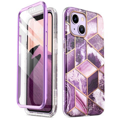 COPERTURA SUPCASE COSMO IPHONE 14 PLUS MARBLE PURPLE