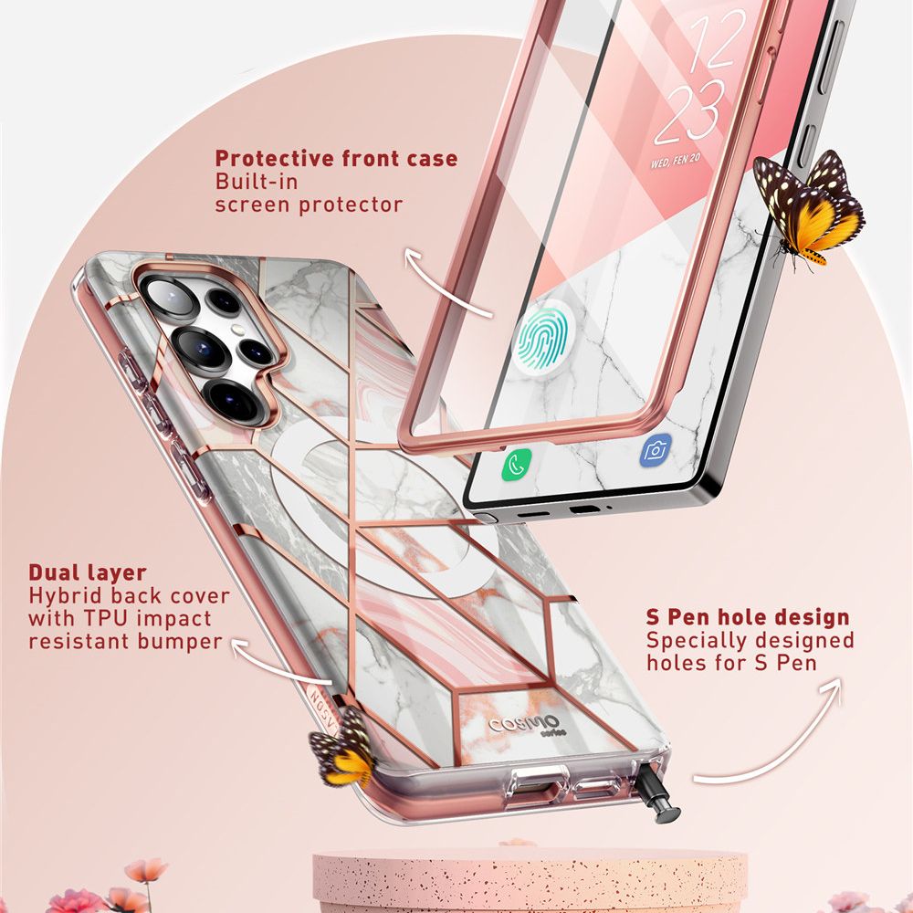COPERTURA SUPCASE COSMO MAG MAGSAFE GALAXY S25 ULTRA MARMO