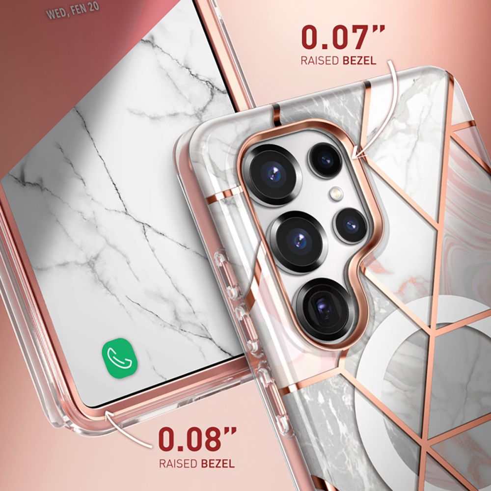 COPERTURA SUPCASE COSMO MAG MAGSAFE GALAXY S25 ULTRA MARMO