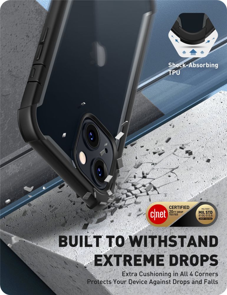 COPERTURA SUPCASE IBLSN ARES IPHONE 14 PLUS NERA