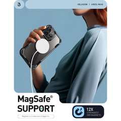 COPERTURA SUPCASE IBLSN ARES MAG MAGSAFE IPHONE 15 PRO MAX NERA
