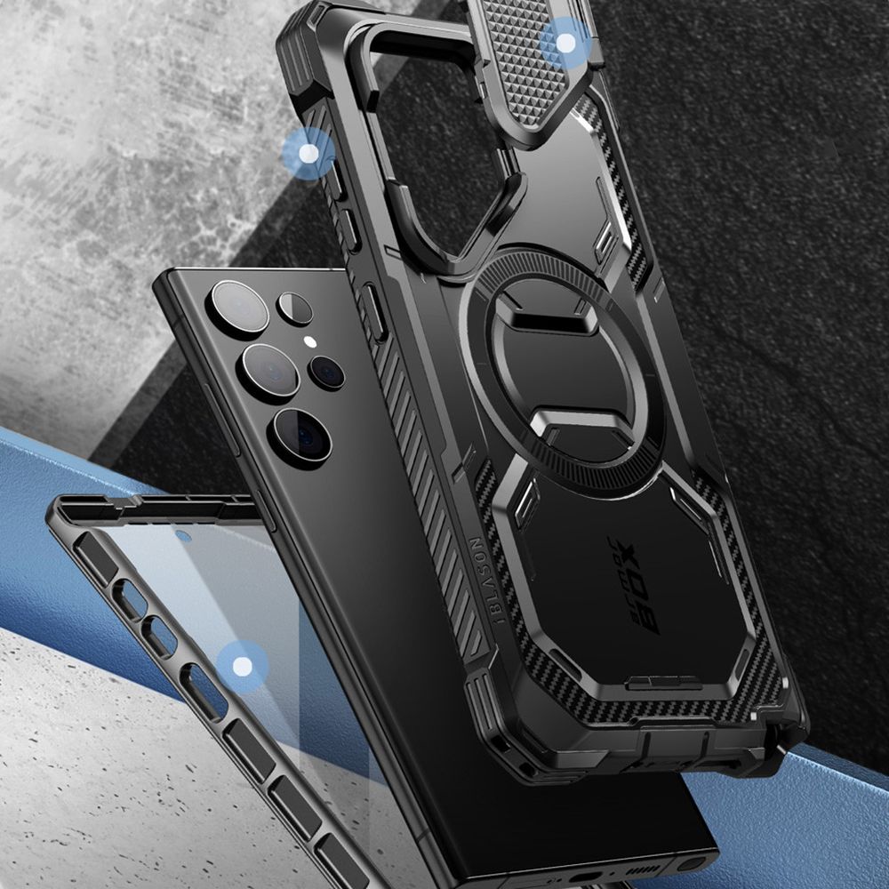COPERTURA SUPCASE IBLSN ARMORBOX MAG MAGSAFE GALAXY S24 ULTRA NERA
