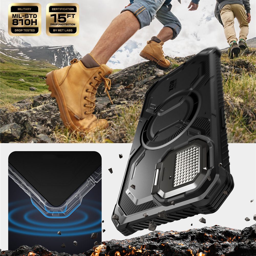 COPERTURA SUPCASE IBLSN ARMORBOX MAG MAGSAFE IPHONE 16E NERA