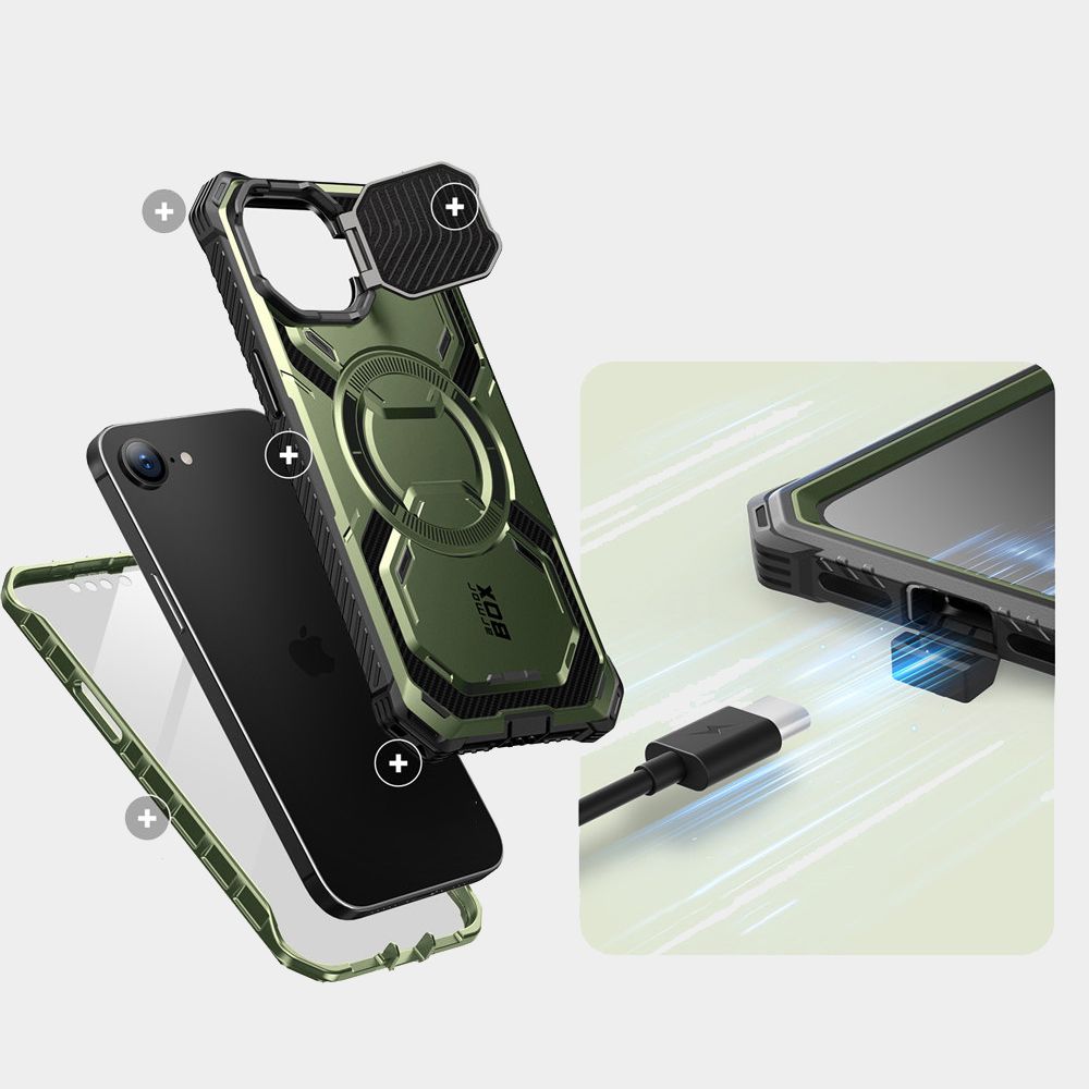 COPERTURA SUPCASE IBLSN ARMORBOX MAG MAGSAFE IPHONE 16E GULDAN
