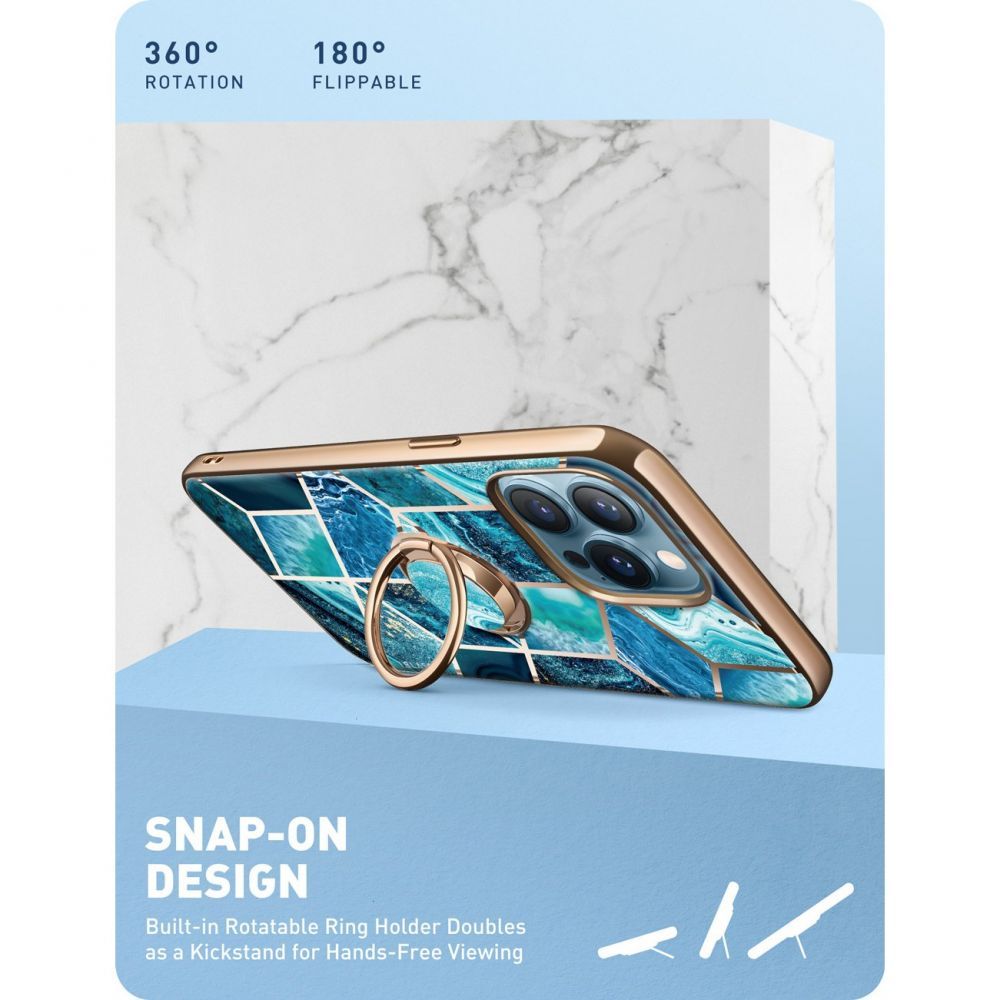 COPERTURA SUPCASE IBLSN COSMO SNAP IPHONE 13 PRO OCEAN BLUE