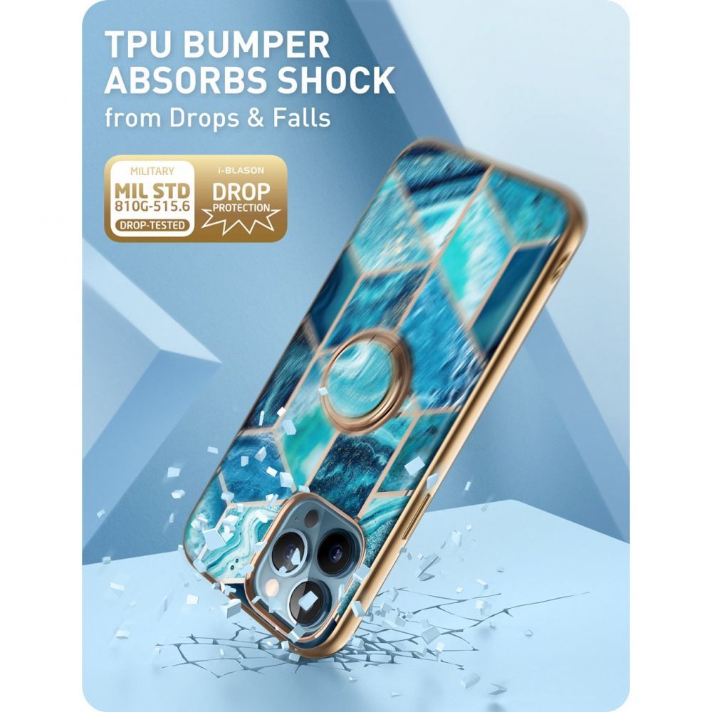 COPERTURA SUPCASE IBLSN COSMO SNAP IPHONE 13 PRO OCEAN BLUE