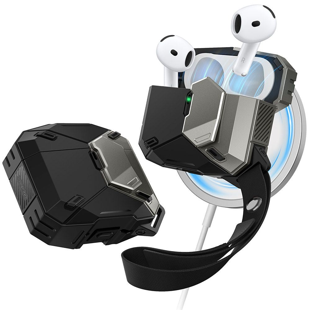 CUSTODIA SUPCASE MATRIX APPLE AIRPODS 4 NERA