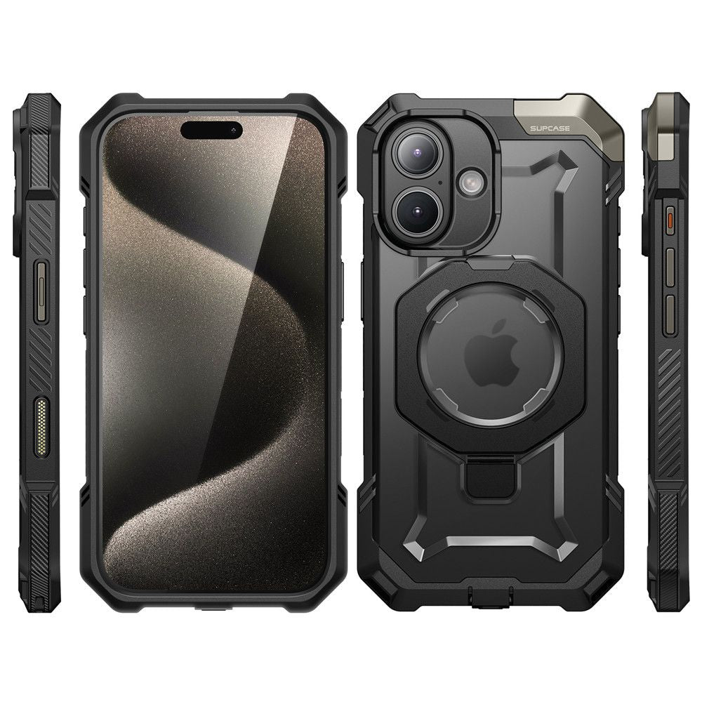 COPERTURA SUPCASE UB GRIP MAG MAGSAFE IPHONE 16 NERA