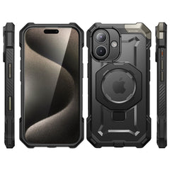 COPERTURA SUPCASE UB GRIP MAG MAGSAFE IPHONE 16 NERA