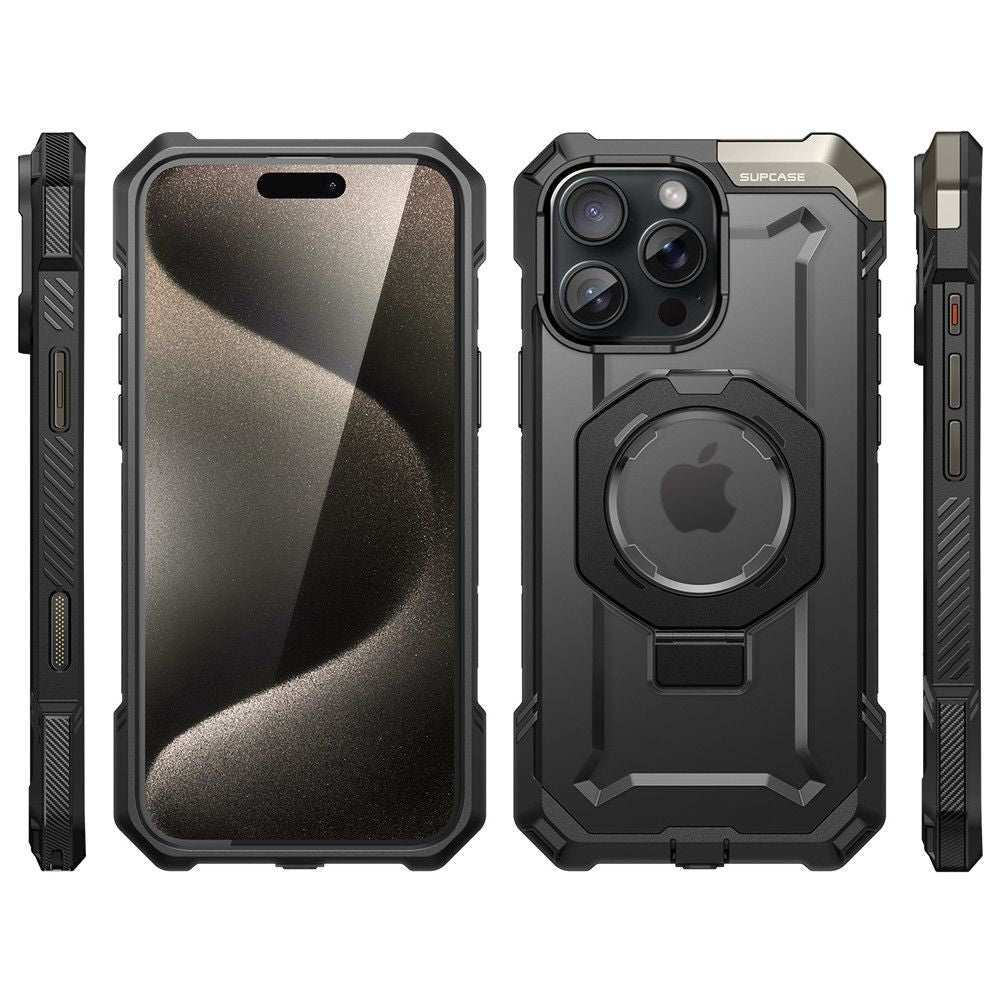 COPERTURA SUPCASE UB GRIP MAG MAGSAFE IPHONE 16 PRO NERA