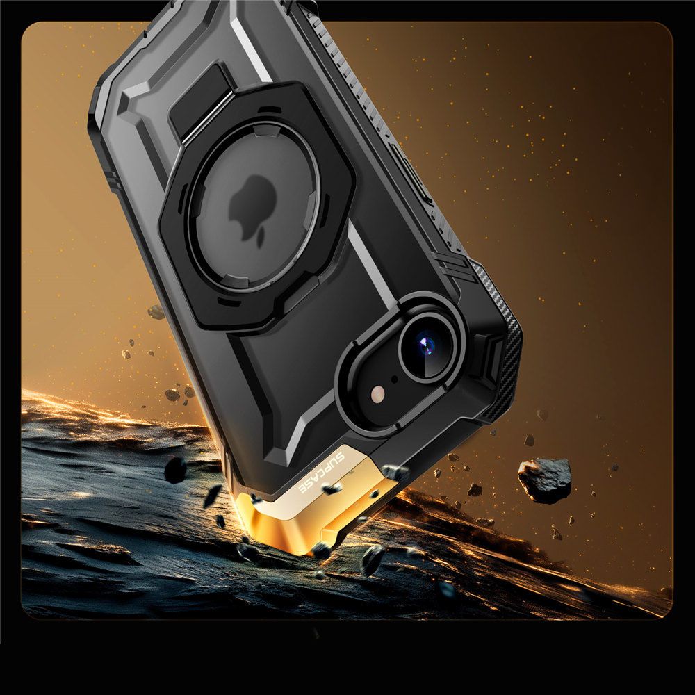 COPERTURA SUPCASE UB GRIP MAG MAGSAFE IPHONE 16E NERA