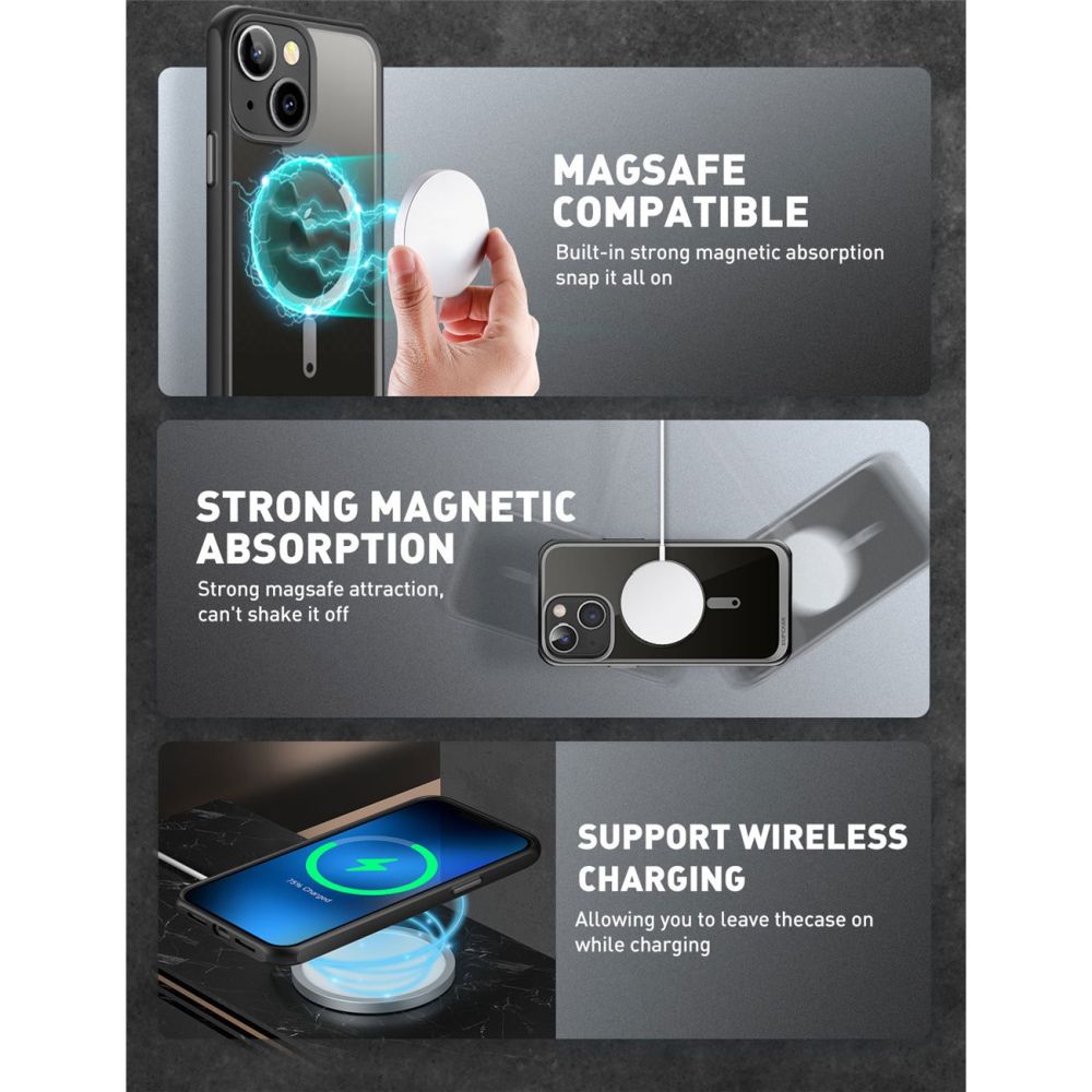 COPERTURA SUPCASE UB MAG MAGSAFE IPHONE 14 PLUS NERA