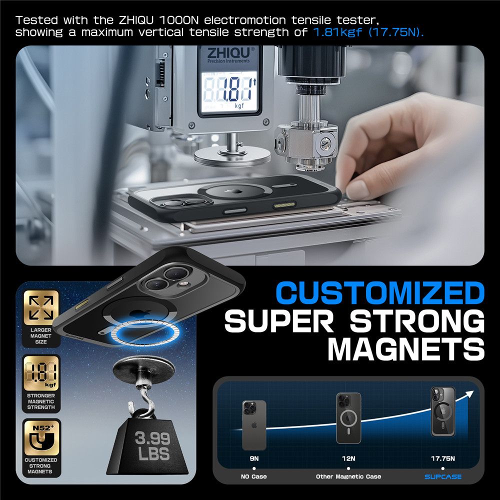 COPERTURA SUPCASE UB MAG MAGSAFE IPHONE 16 NERA
