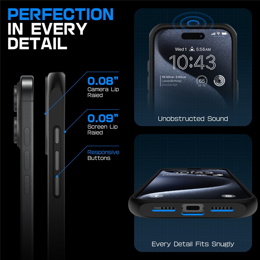 COPERTURA SUPCASE UB MAG MAGSAFE IPHONE 16 NERA