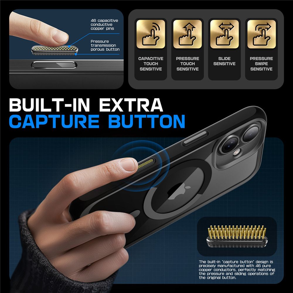 COPERTURA SUPCASE UB MAG MAGSAFE IPHONE 16 NERA
