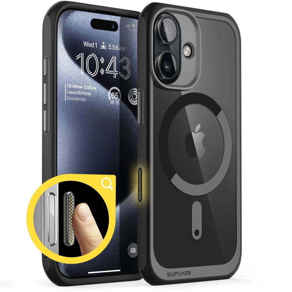 COPERTURA SUPCASE UB MAG MAGSAFE IPHONE 16 NERA