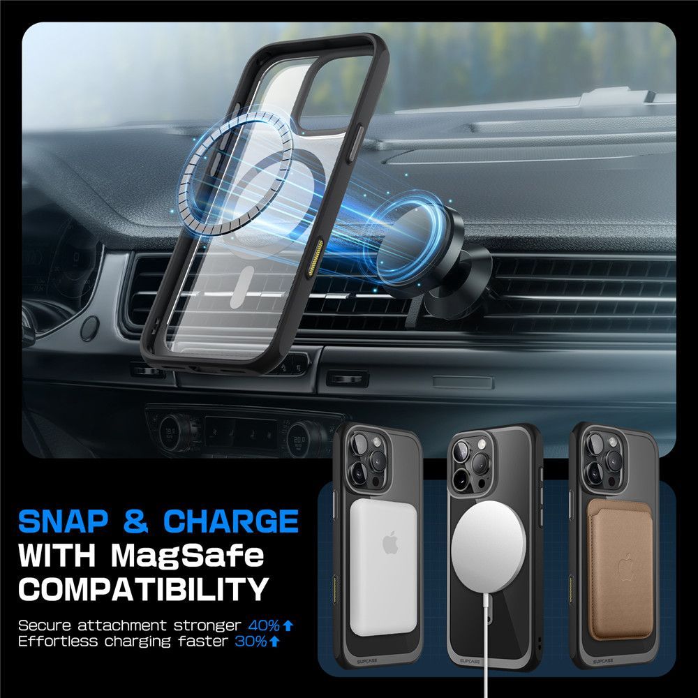 COPERTURA SUPCASE UB MAG MAGSAFE IPHONE 16 PRO NERA