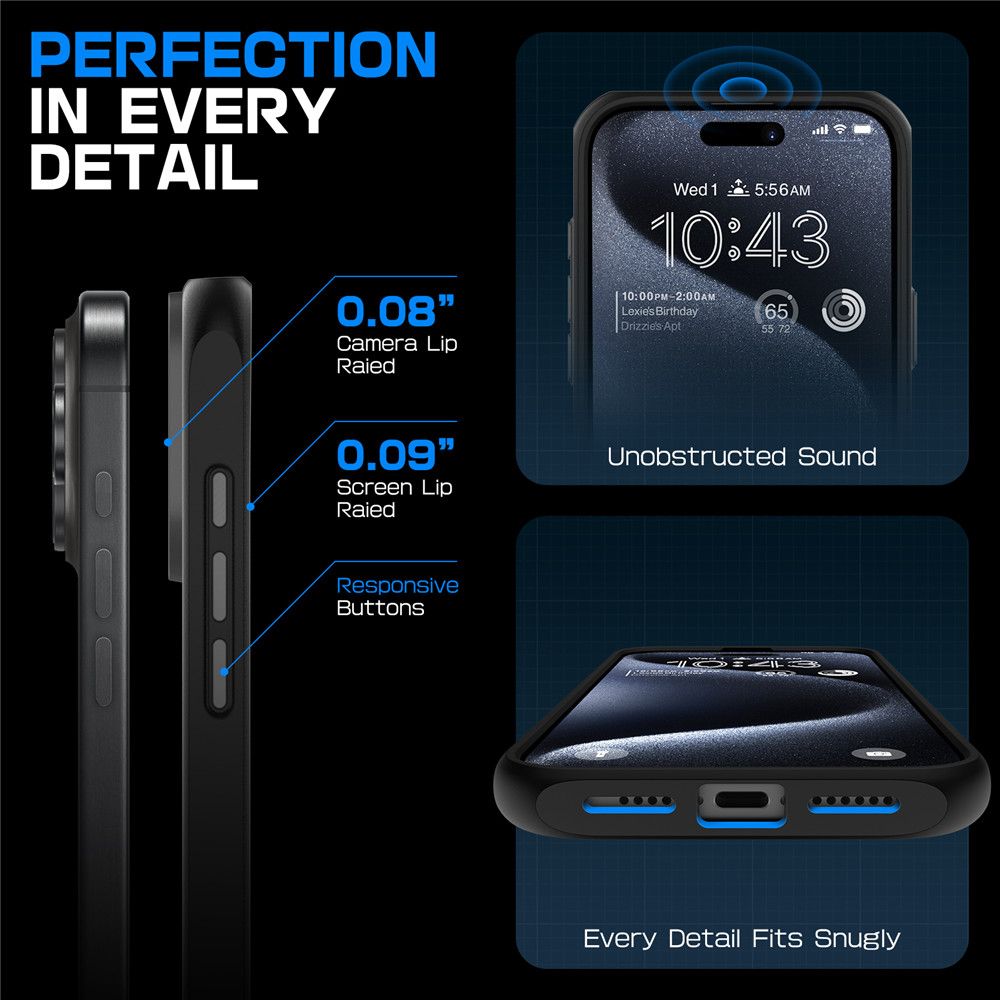 COPERTURA SUPCASE UB MAG MAGSAFE IPHONE 16 PRO MAX NERA
