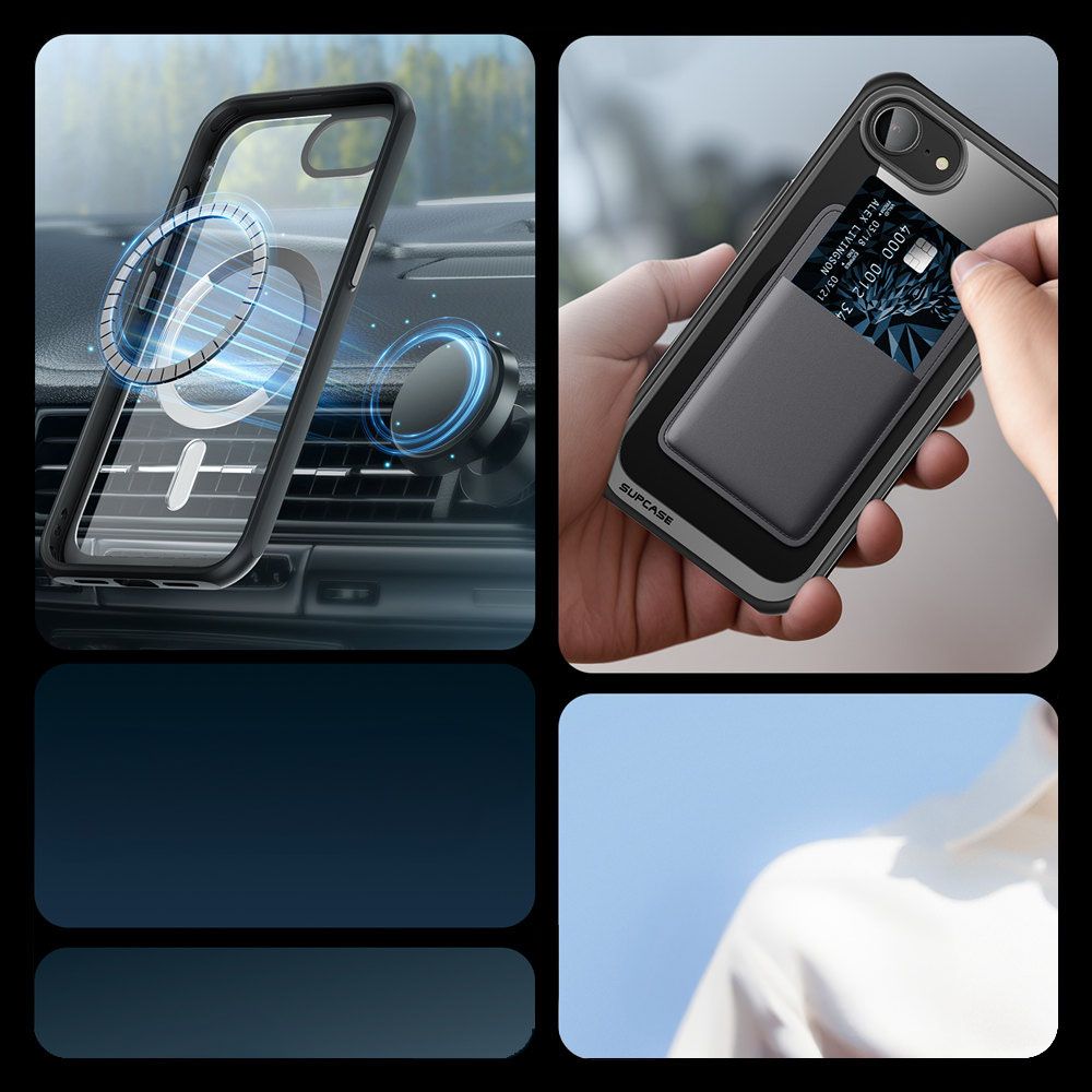 COPERTURA SUPCASE UB MAG MAGSAFE IPHONE 16E NERA