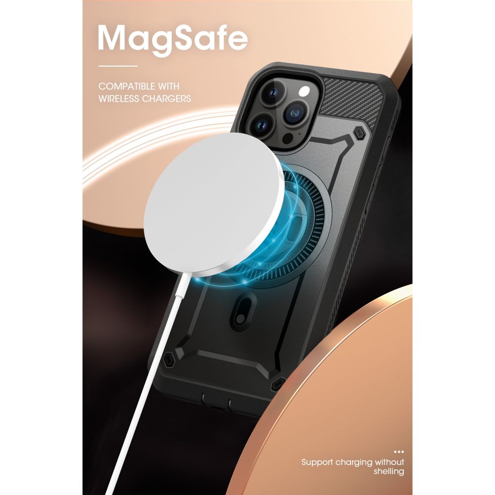 COPERTURA SUPCASE UB PRO MAG MAGSAFE IPHONE 15 PRO NERA