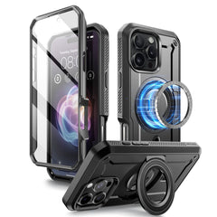 COPERTURA SUPCASE UB PRO MAG MAGSAFE IPHONE 16 PRO NERA