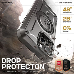 COPERTURA SUPCASE UB PRO MAG MAGSAFE IPHONE 16 PRO MAX NERA