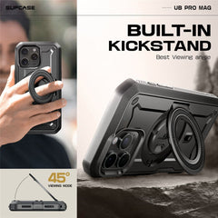 COPERTURA SUPCASE UB PRO MAG MAGSAFE IPHONE 16 PRO MAX NERA