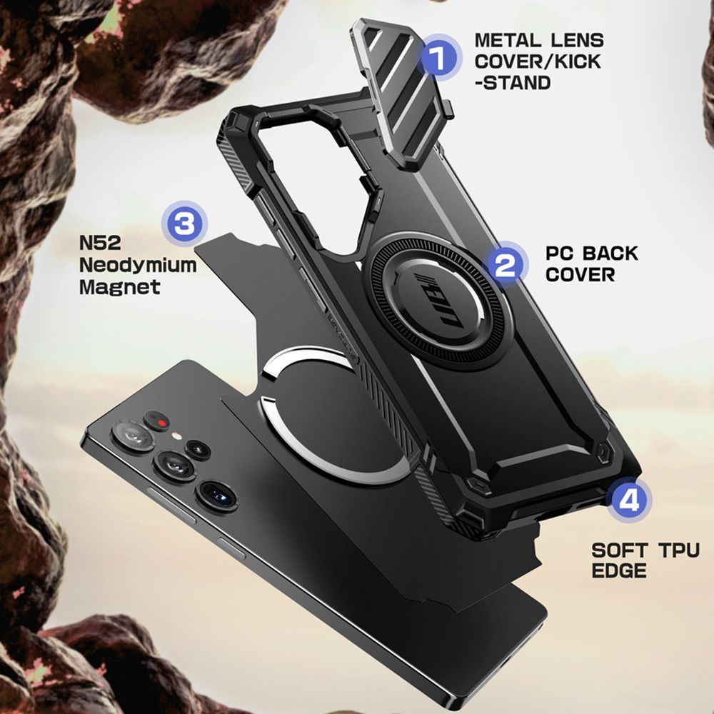 COPERTURA SUPCASE UB XT MAG MAGSAFE GALAXY S25 ULTRA NERA