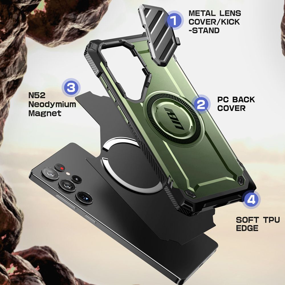 COPERTURA SUPCASE UB XT MAG MAGSAFE GALAXY S25 ULTRA GULDAN