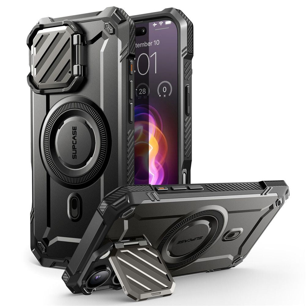 COPERTURA SUPCASE UB XT MAG MAGSAFE IPHONE 16 PRO MAX NERA
