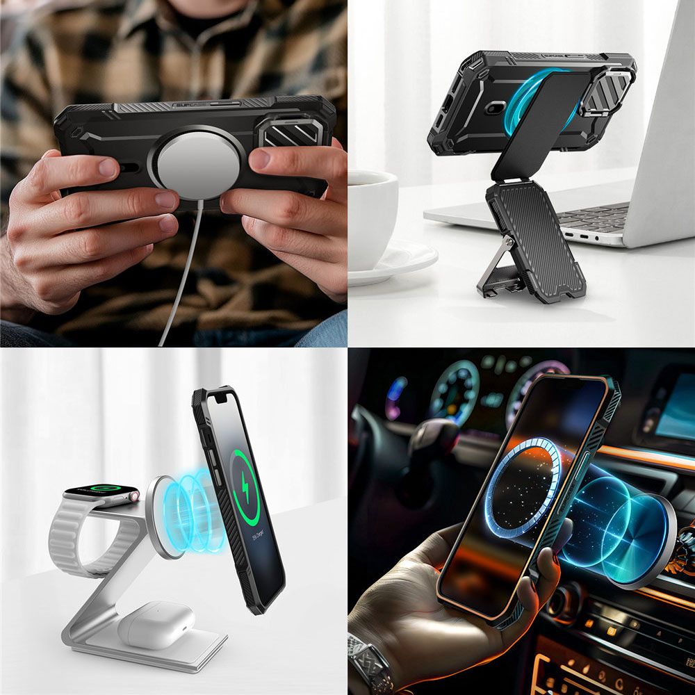 COPERTURA SUPCASE UB XT MAG MAGSAFE IPHONE 16E NERA