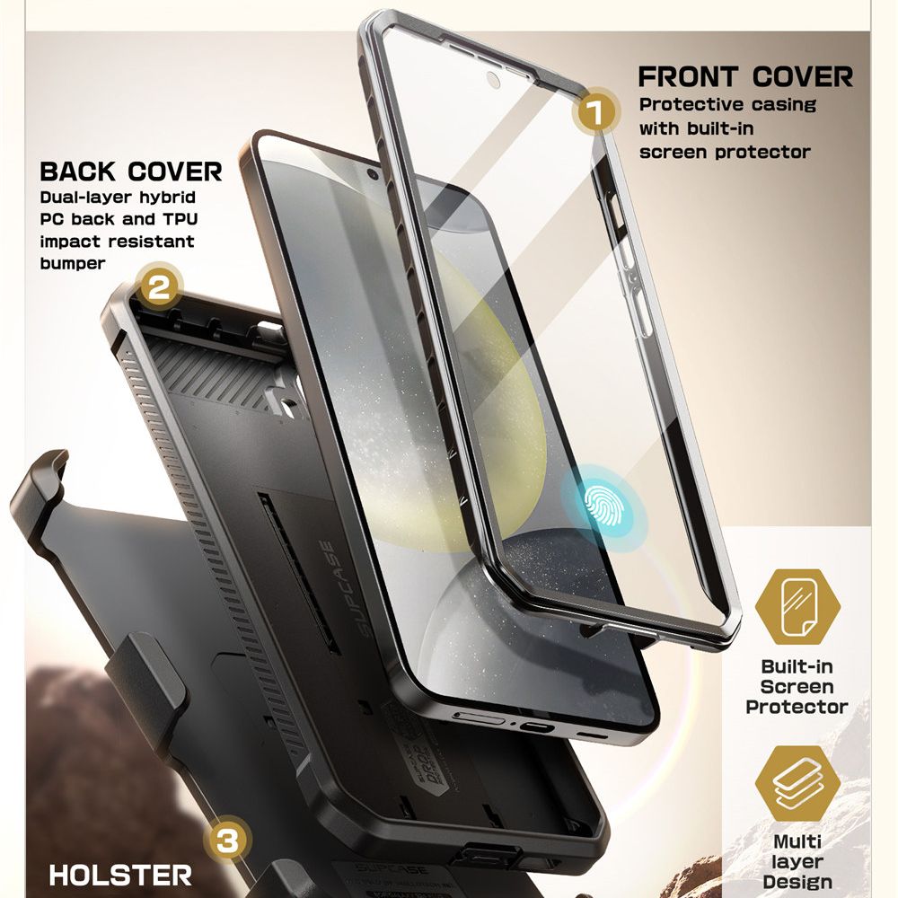 COPERTURA SUPCASE UNICORN BEETLE PRO 2-SET GALAXY S25+ PLUS NERA