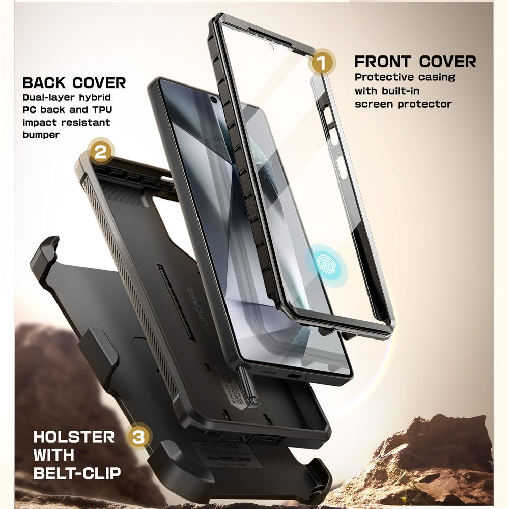 COPERTURA SUPCASE UNICORN BEETLE PRO 2-SET GALAXY S25 ULTRA NERA