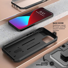 CUSTODIA SUPCASE UNICORN BEETLE PRO IPHONE 12/12 PRO NERA