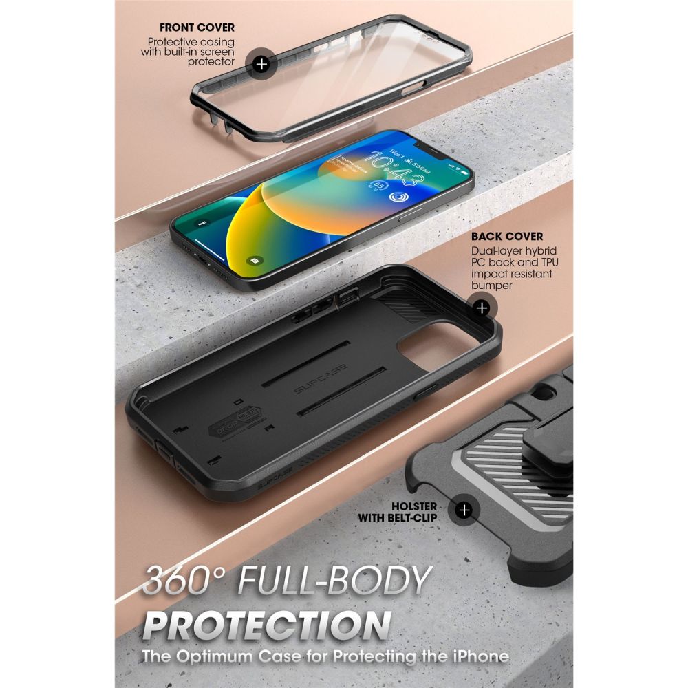 CUSTODIA SUPCASE UNICORN BEETLE PRO IPHONE 13 / 14 NERA