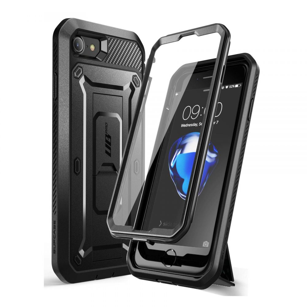CUSTODIA SUPCASE UNICORN BEETLE PRO PER IPHONE 7 / 8 / SE 2020 / 2022 NERA