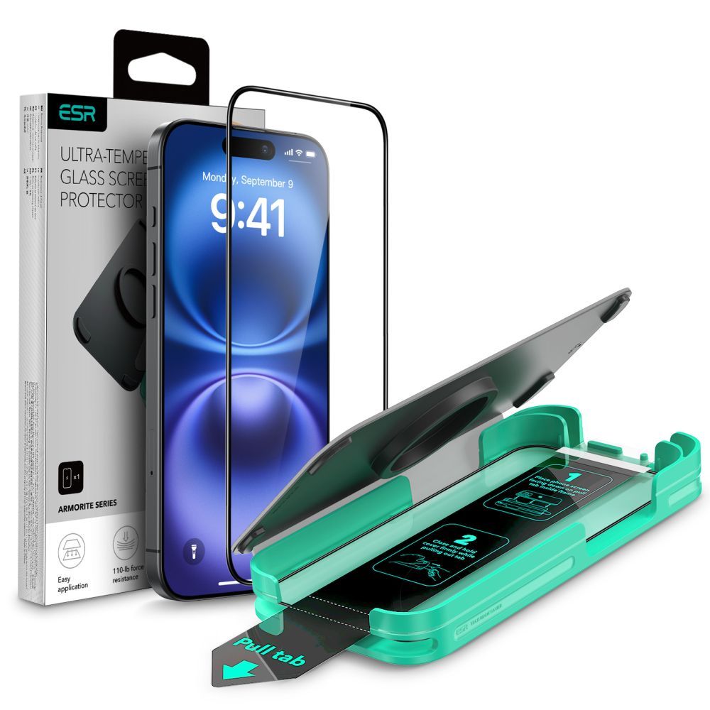 VETRO TEMPERATO ESR ARMORITE IPHONE 16 PRO NERO
