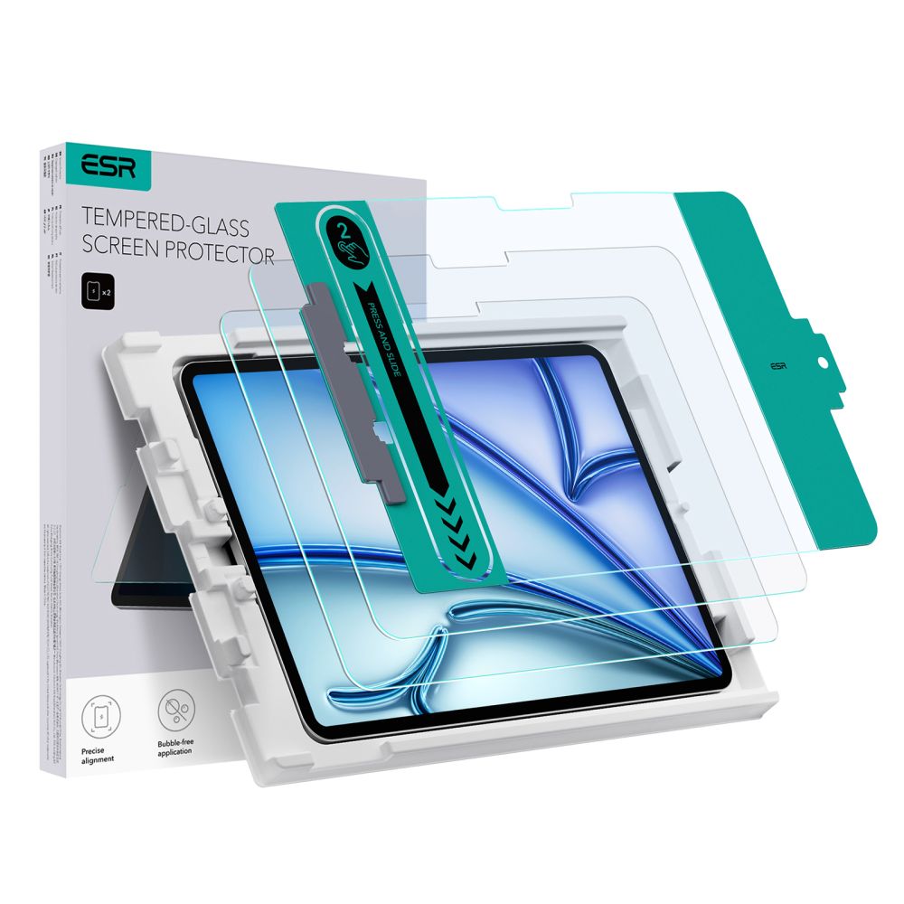 VETRO TEMPERATO ESR 2-PACK PER IPAD AIR 11 6 / 2024 TRASPARENTE