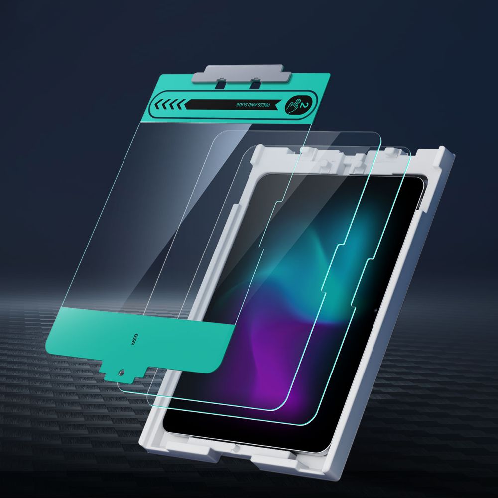 2X VETRO TEMPERATO PER IPAD PRO 11 5 / 2024 ESR VETRO TEMPERATO 2-PACK TRASPARENTE