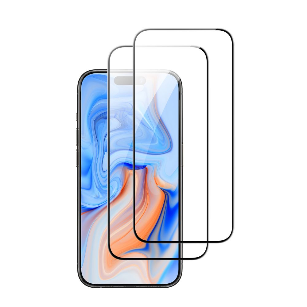 VETRO TEMPERATO ESR 2-PACK PER IPHONE 15 NERO