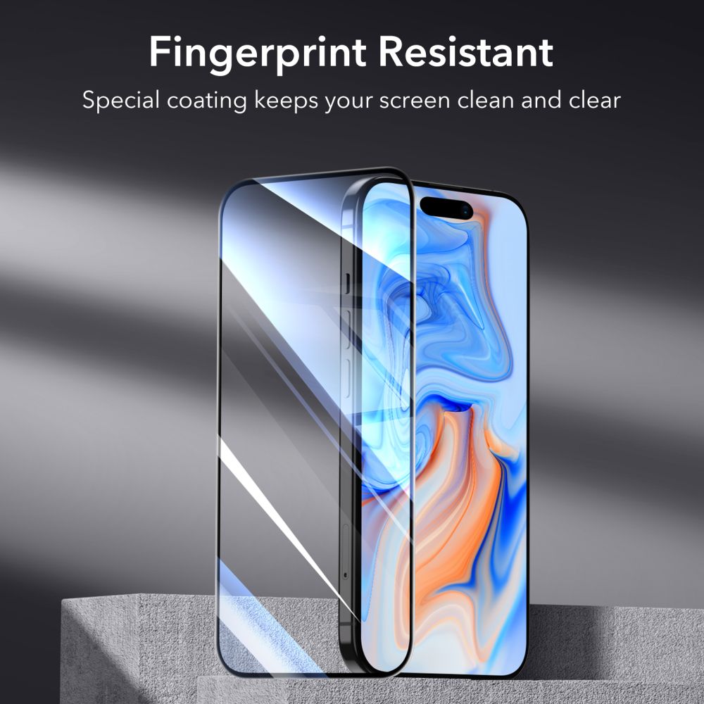 VETRO TEMPERATO ESR 2-PACK PER IPHONE 15 NERO