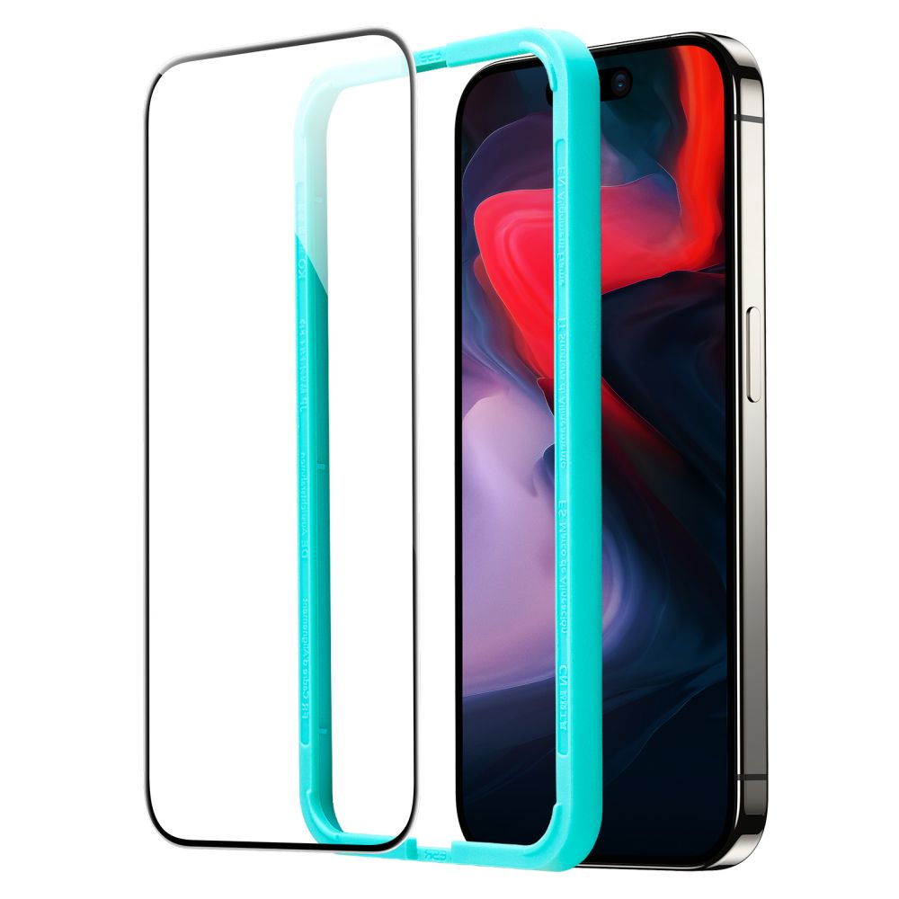VETRO TEMPERATO ESR 2-PACK PER IPHONE 15 PRO NERO
